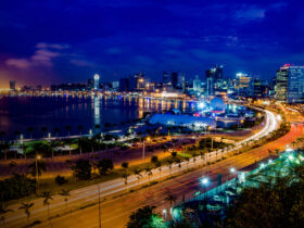 Skyline Of Capital City Luanda, Angola, Africa